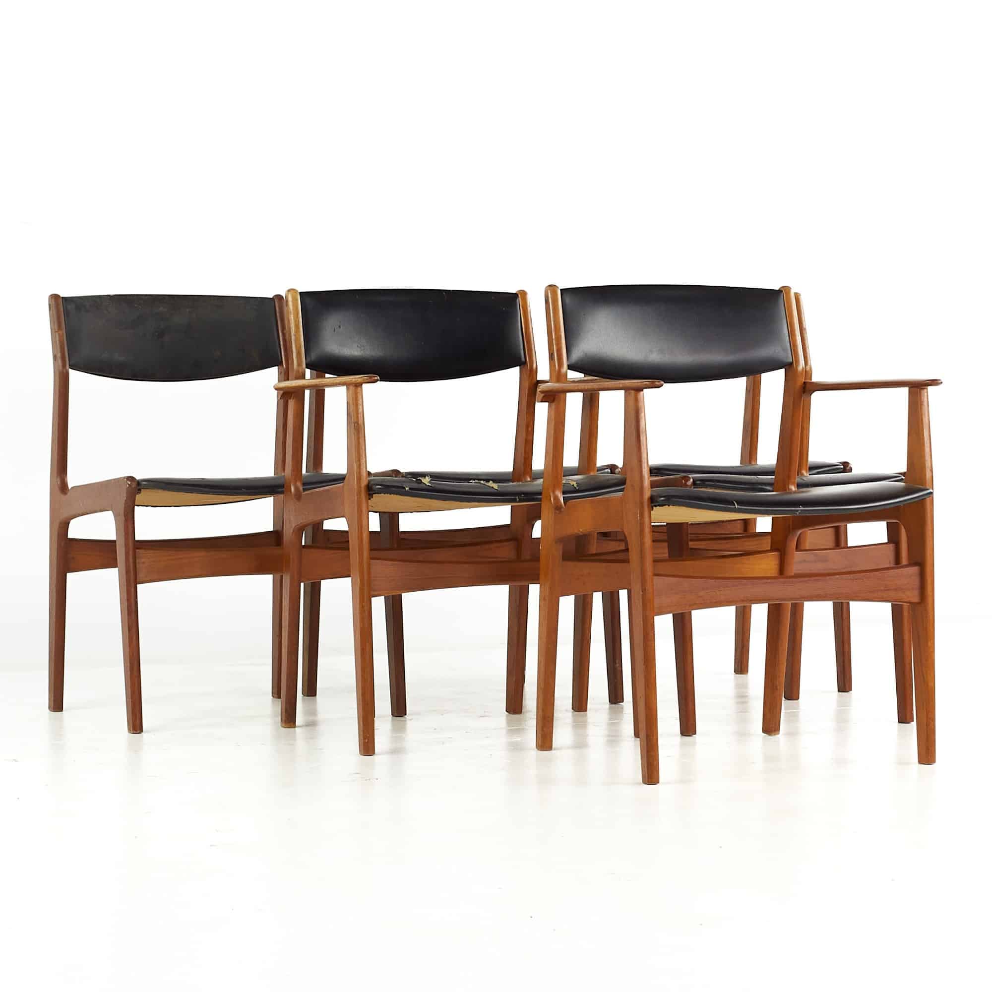 Dyrlund Mid Century Danish Teak Dining Chairs - Set of 6