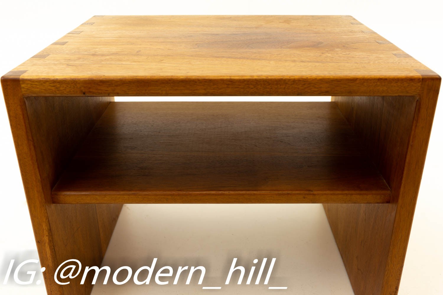 Teak Dovetailed Mid Century Modern Side End Table