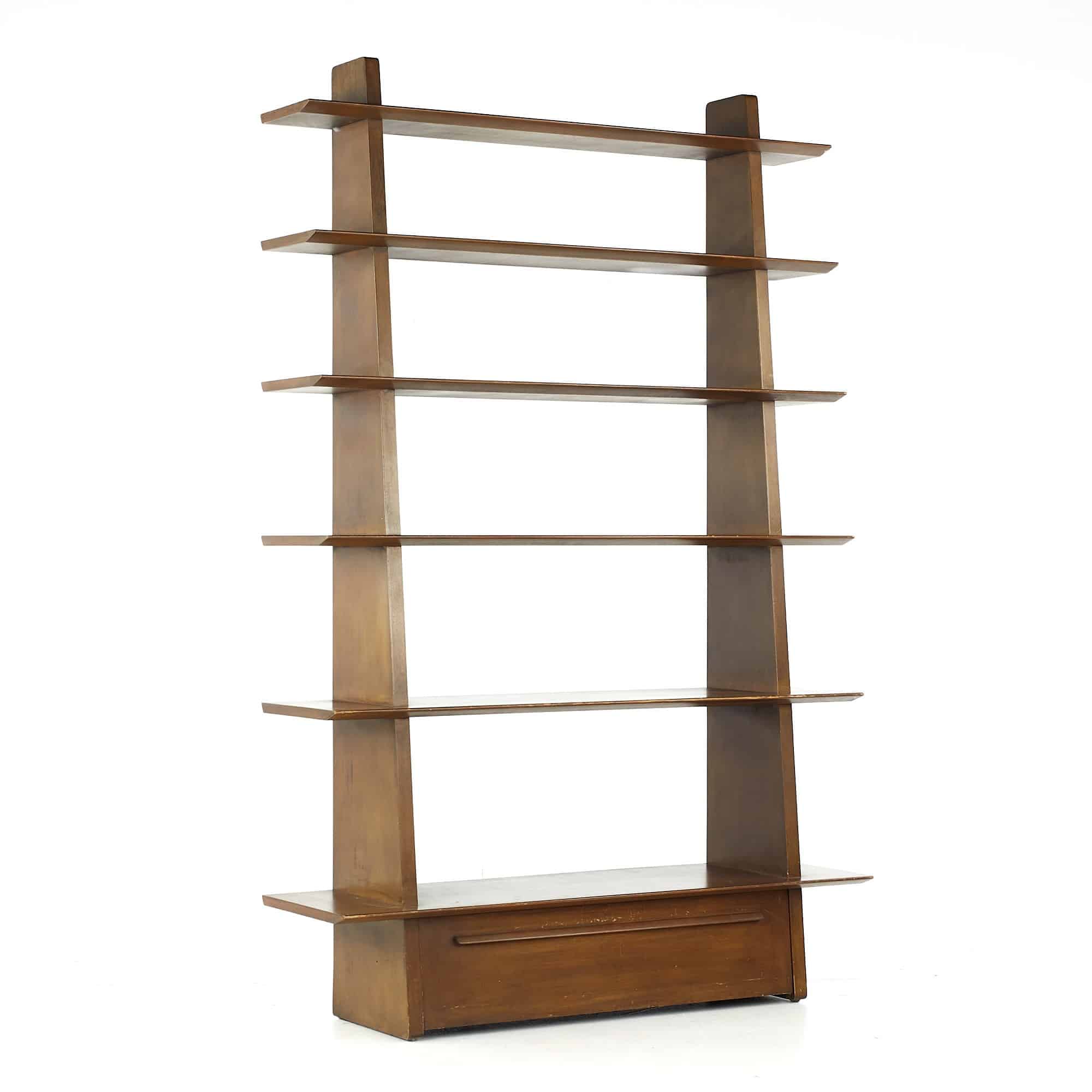 Edward Wormley for Dunbar Mid Century Model 5264 Shelf Bookcase