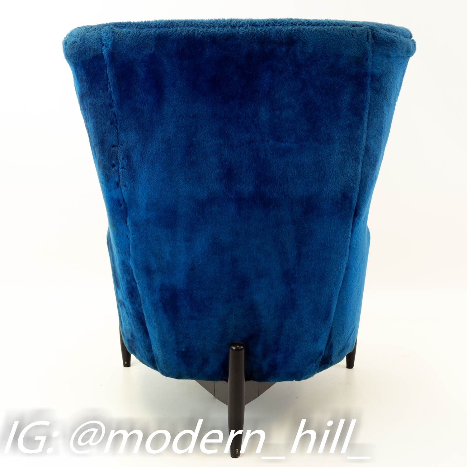 Jens Risom Style Mid Century Kroehler Big Chair & Ottoman