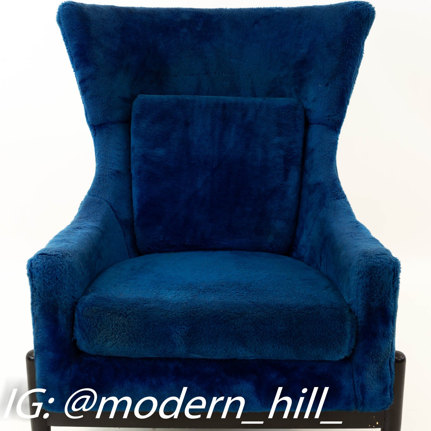 Jens Risom Style Mid Century Kroehler Big Chair & Ottoman