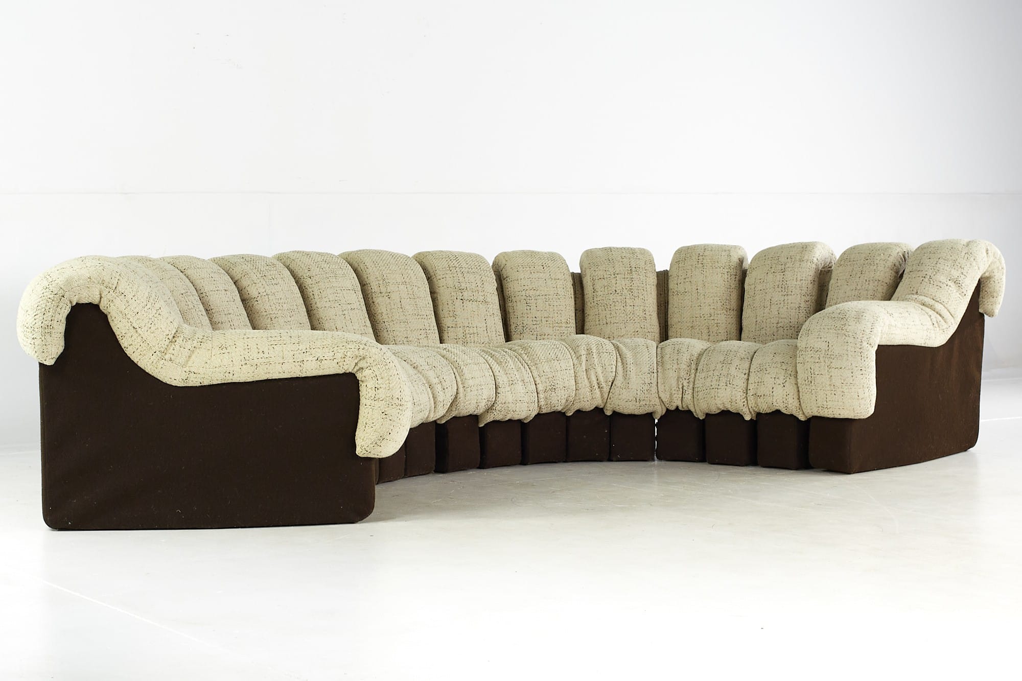 De Sede Mid Century D-s600 Non Stop Serpentine Sofa