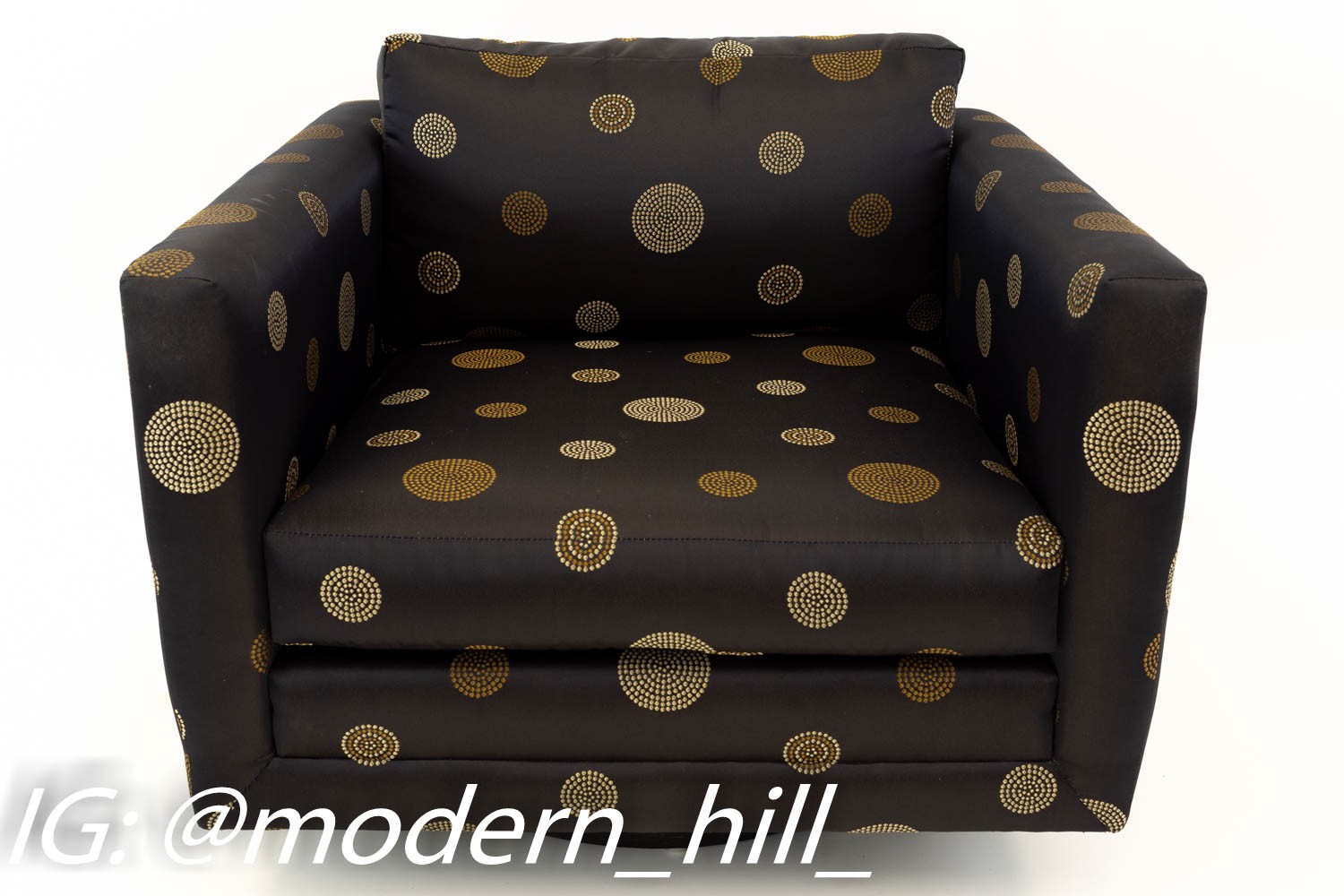 Harvey Probber Mid Century Swivel Club Lounge Chairs