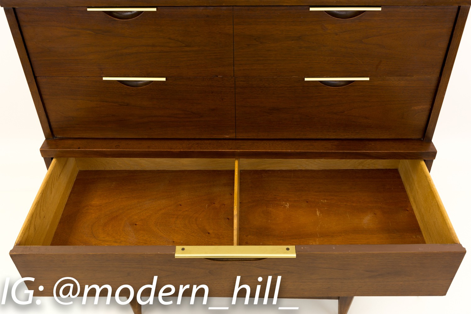 Kent Coffey Tableau Mid Century Modern Highboy Dresser with Formica Top