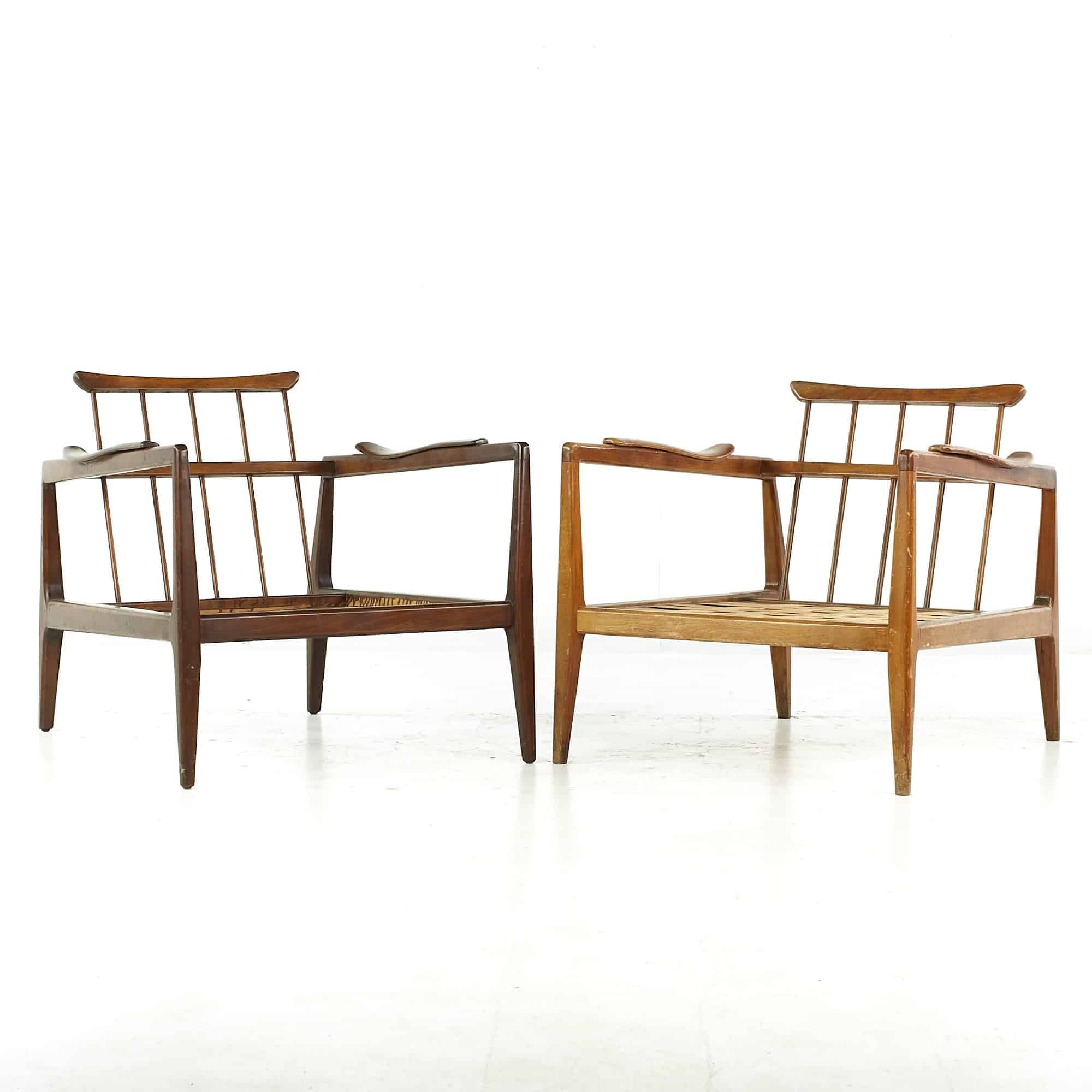 Edmond Spence Mid Century Lounge Chairs - Pair