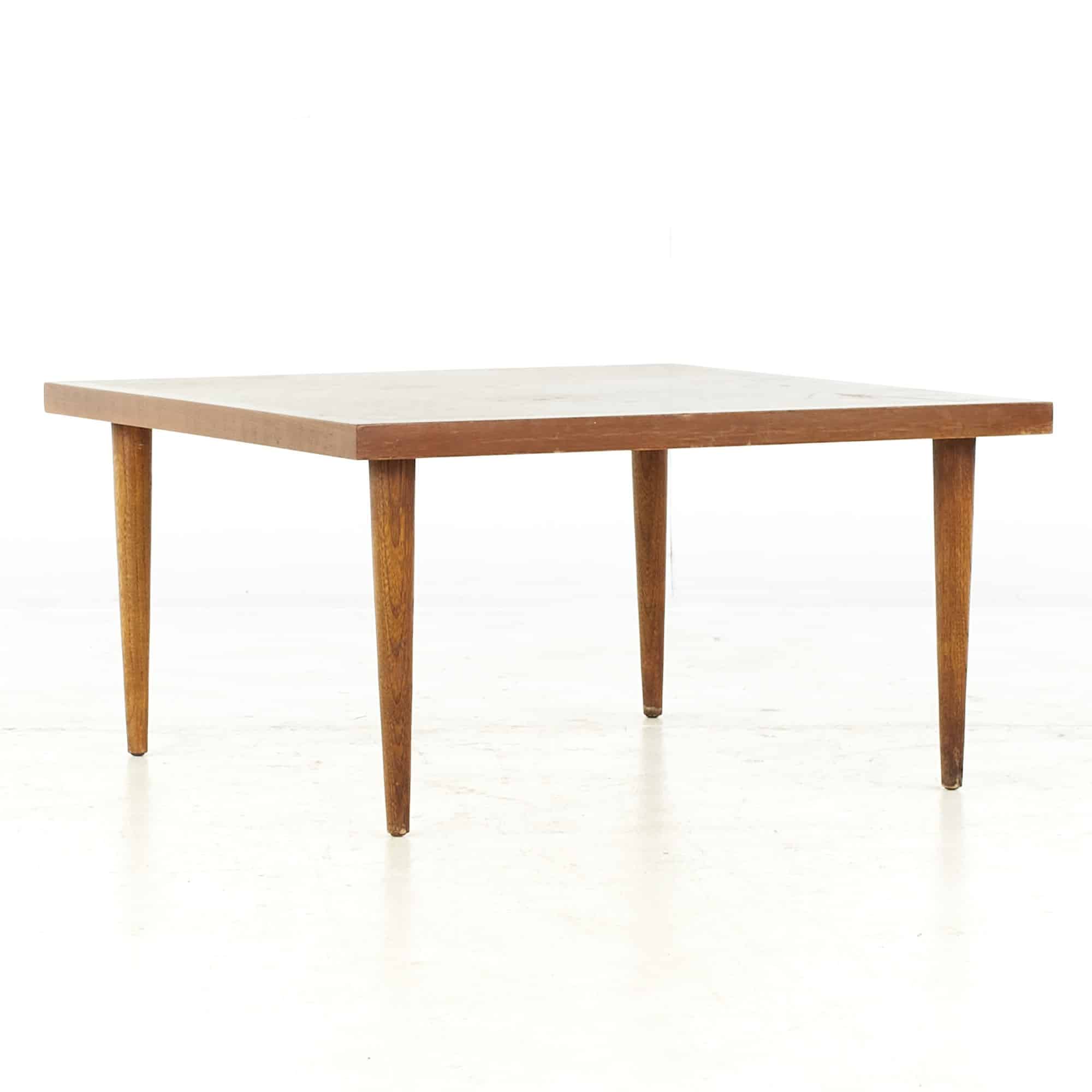 Merton Gershun for American of Martinsville Square Walnut Coffee Table