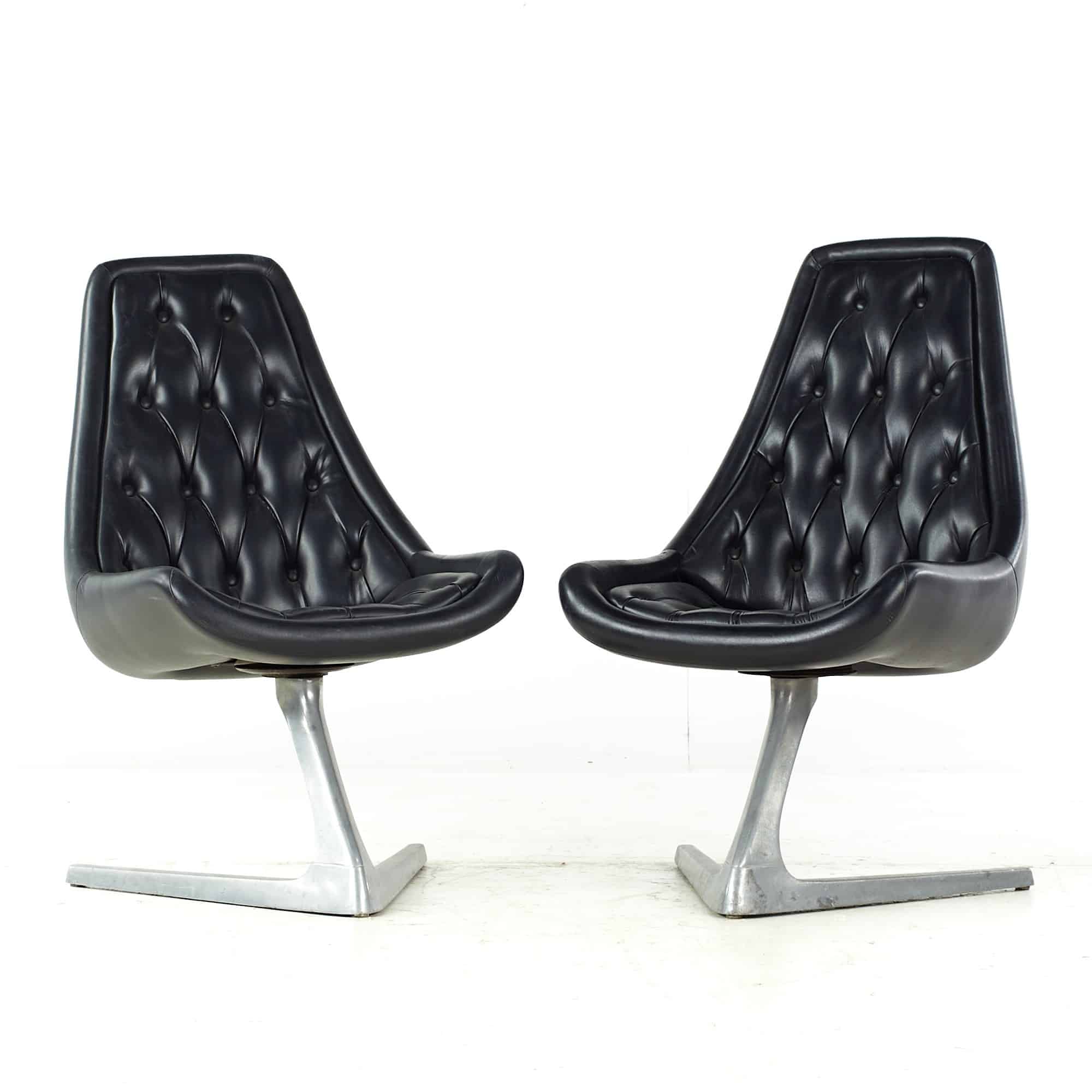 Chromcraft Mid Century Sculpta Chairs - Pair