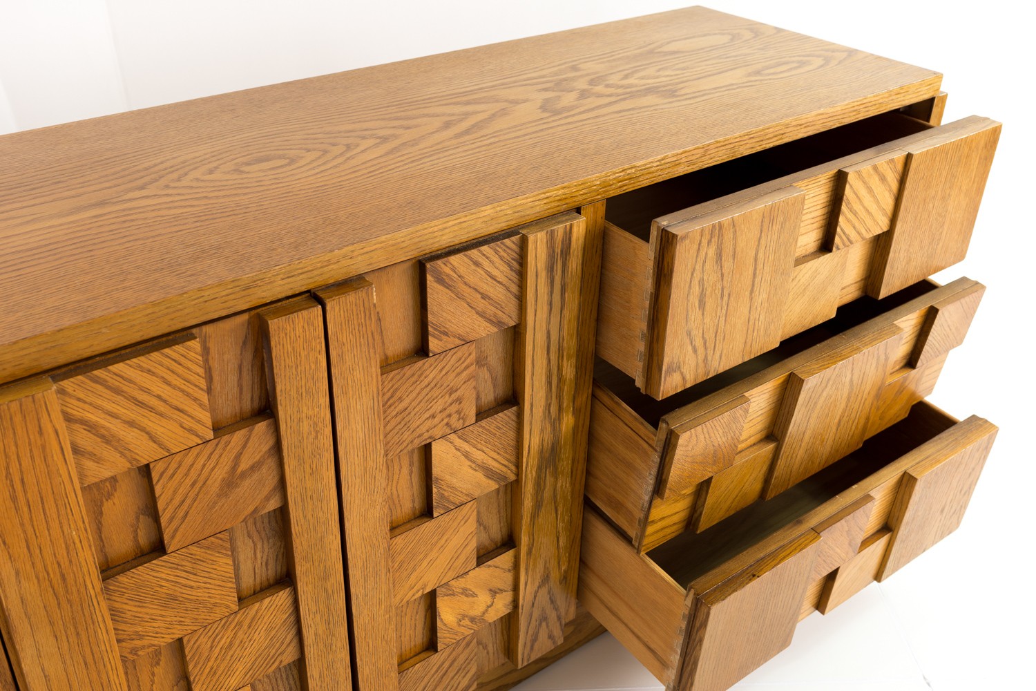 Images | Mid Century Modern Furniture - Mid Century Furniture Chicago Lane Paul Evans Style Mid Century Brutalist 9 Drawer Dresser Credenza