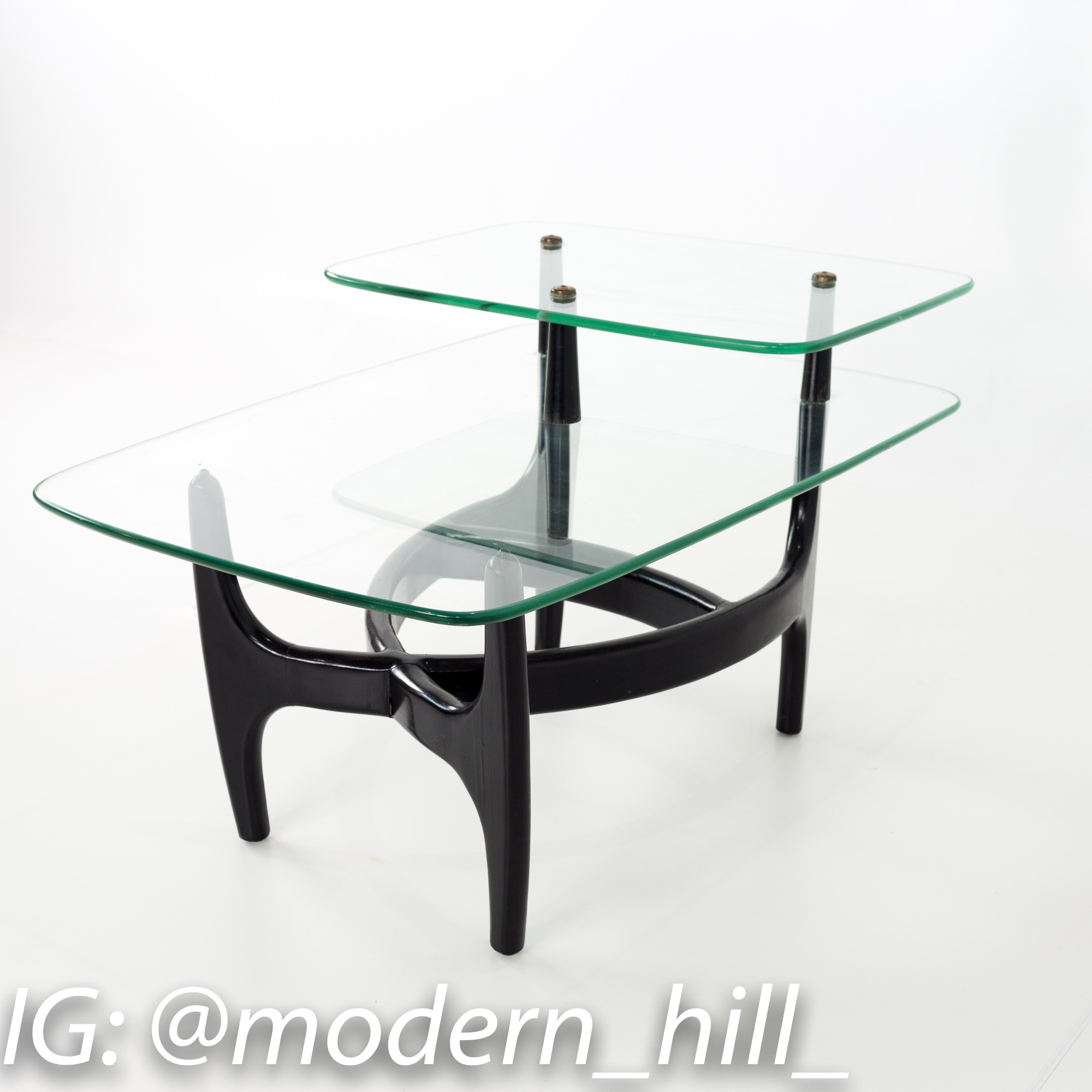 Images | Mid Century Modern Furniture - Mid Century Furniture Chicago Adrian Pearsall Mid Century Modern Glass and Black Ebonized Side End Table