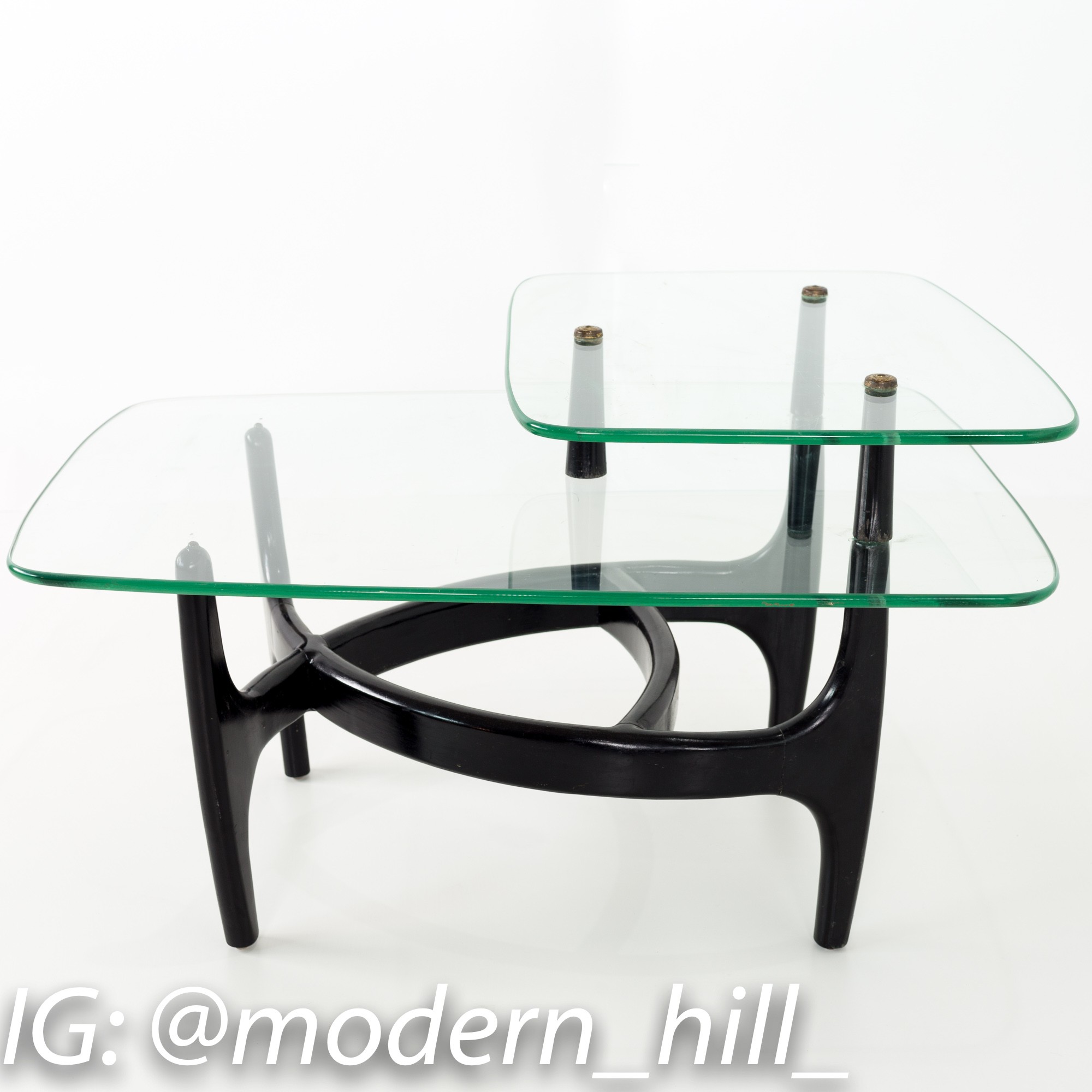 Images | Mid Century Modern Furniture - Mid Century Furniture Chicago Adrian Pearsall Mid Century Modern Glass and Black Ebonized Side End Table