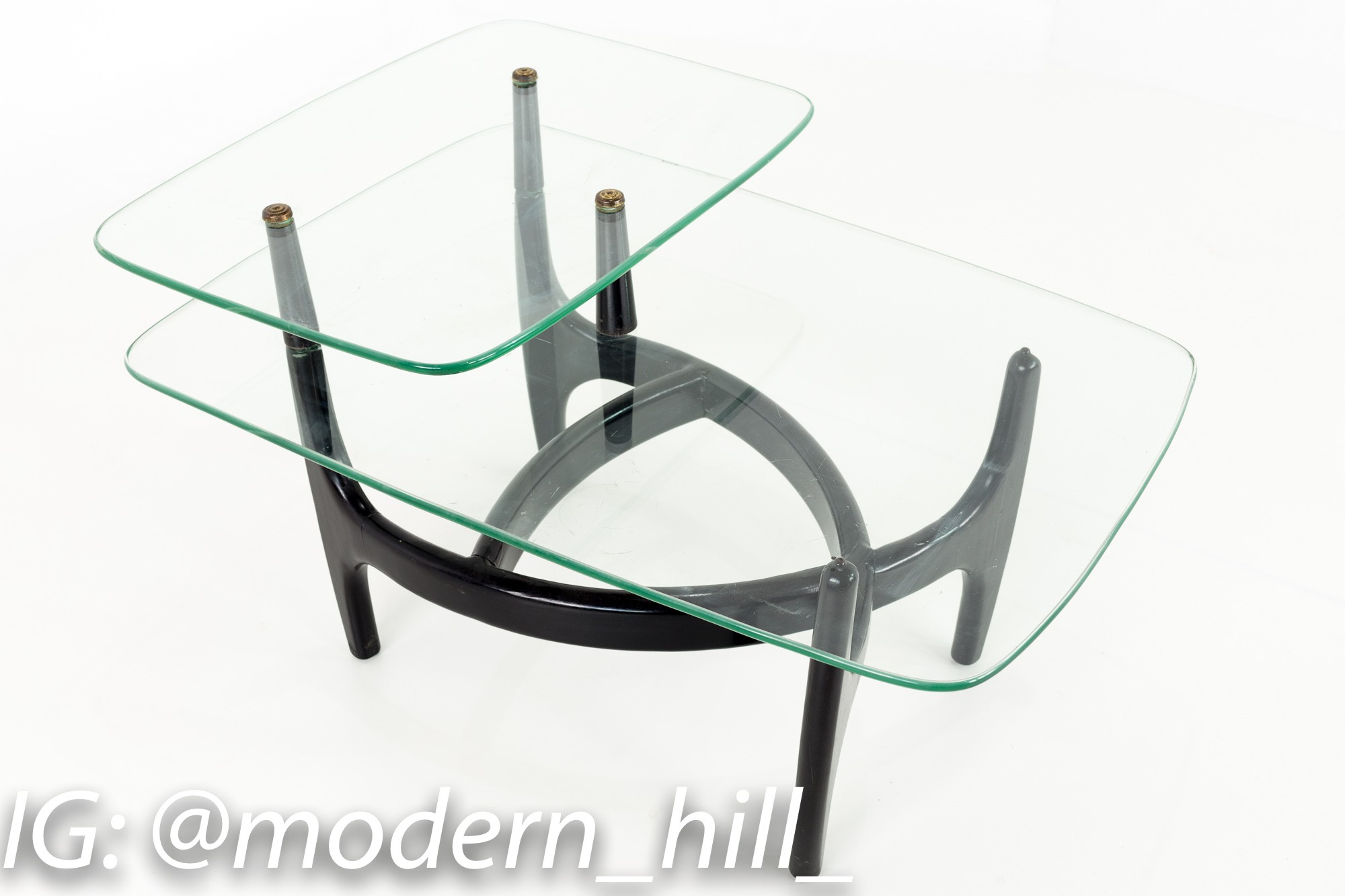 Images | Mid Century Modern Furniture - Mid Century Furniture Chicago Adrian Pearsall Mid Century Modern Glass and Black Ebonized Side End Table