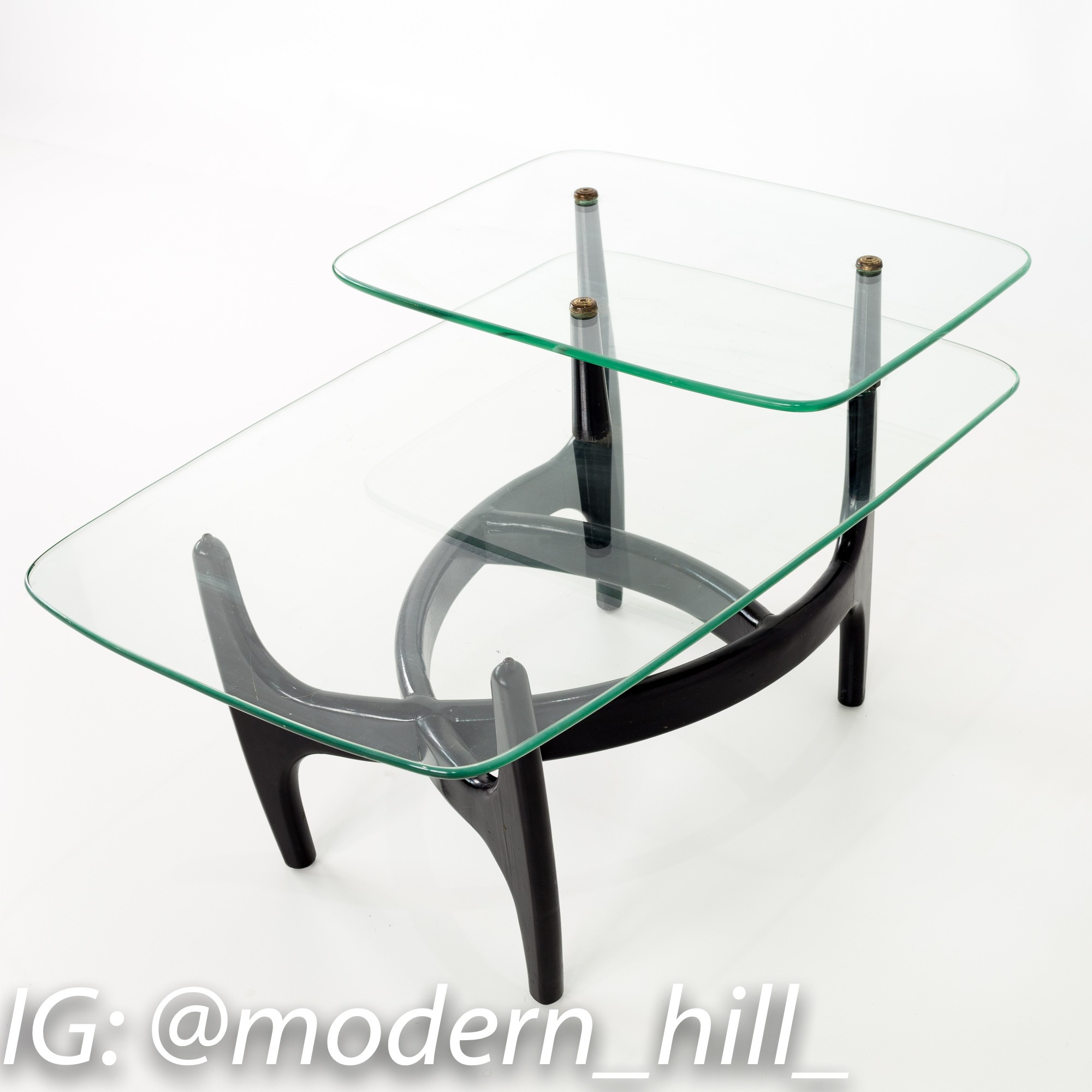 Images | Mid Century Modern Furniture - Mid Century Furniture Chicago Adrian Pearsall Mid Century Modern Glass and Black Ebonized Side End Table