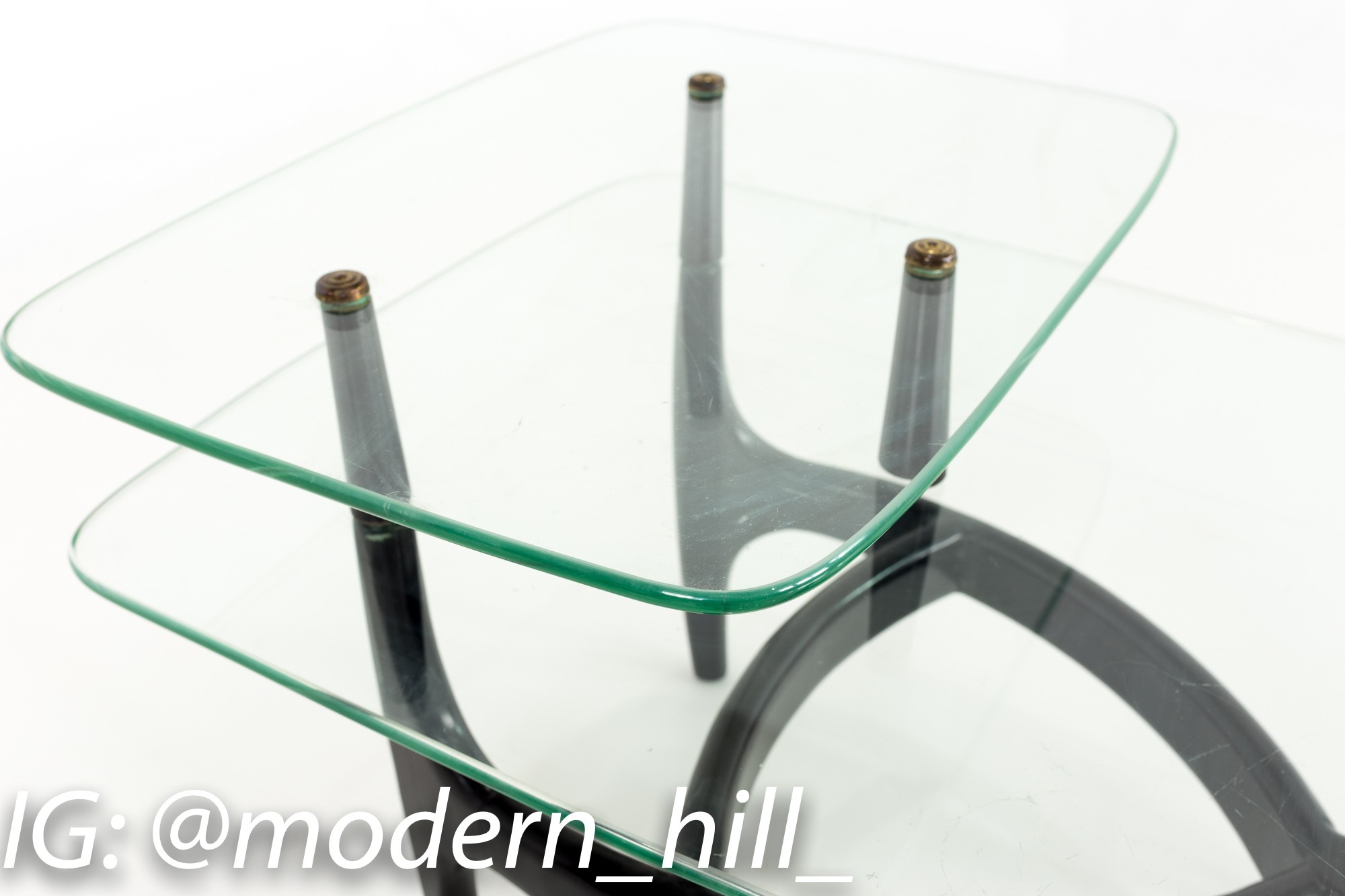 Images | Mid Century Modern Furniture - Mid Century Furniture Chicago Adrian Pearsall Mid Century Modern Glass and Black Ebonized Side End Table