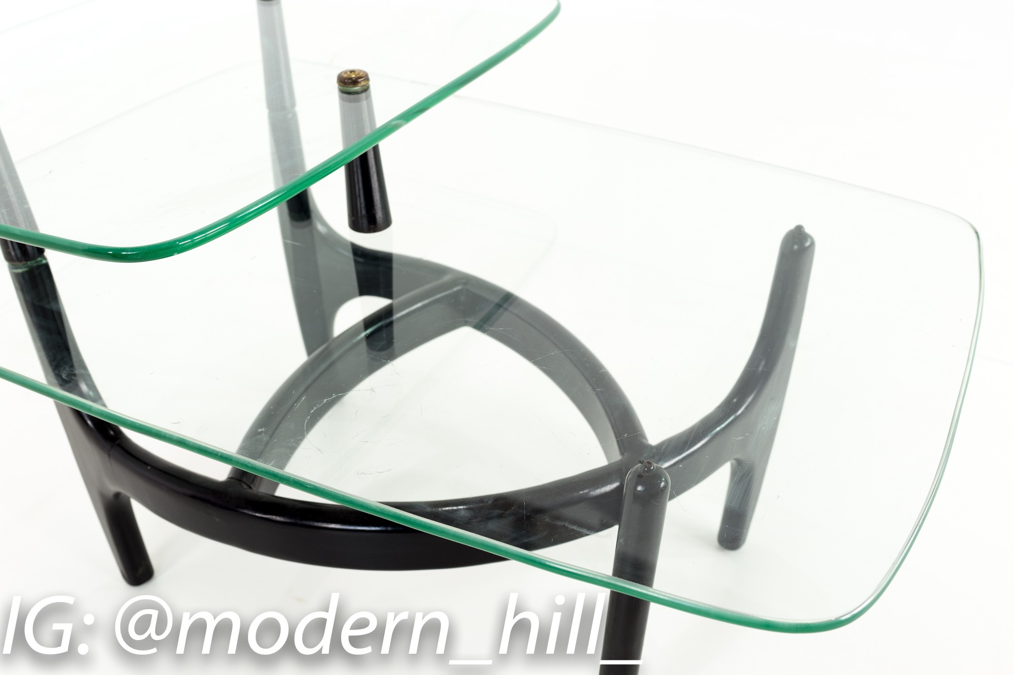 Images | Mid Century Modern Furniture - Mid Century Furniture Chicago Adrian Pearsall Mid Century Modern Glass and Black Ebonized Side End Table