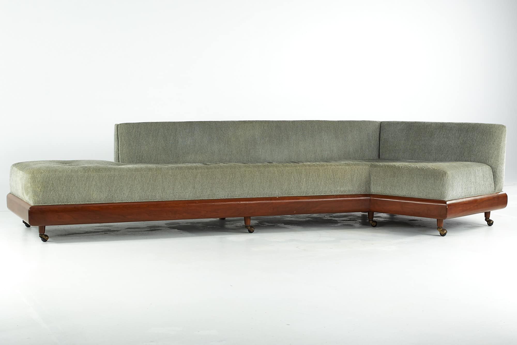 Adrian Pearsall for Craft Associates Mid Century 2300-s Walnut Boomerang Sofa