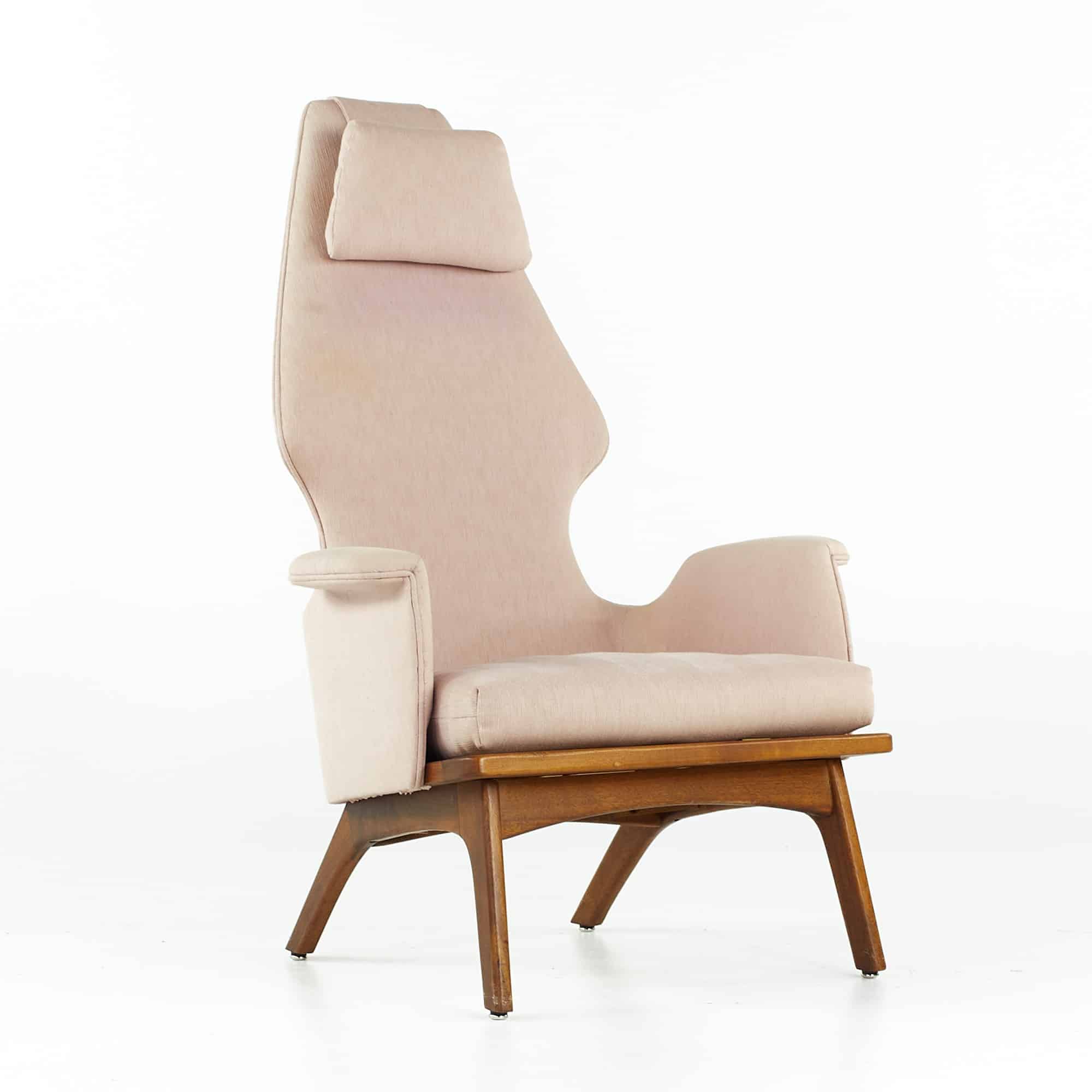 Adrian Pearsall for Craft Associates Mid Century Walnut Lounge Chair
