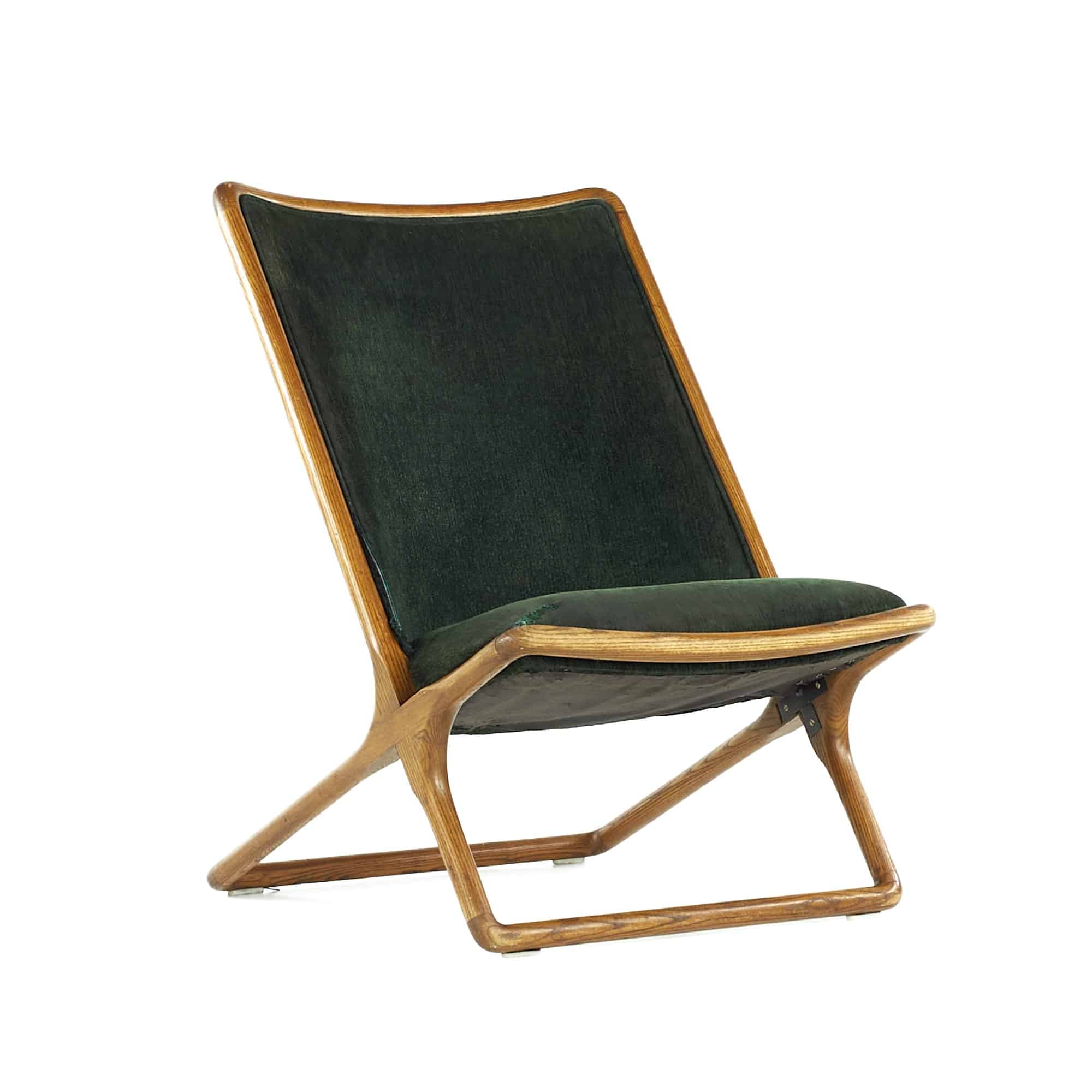 Ward Bennett for Brickel Mid Century Scissor Chair