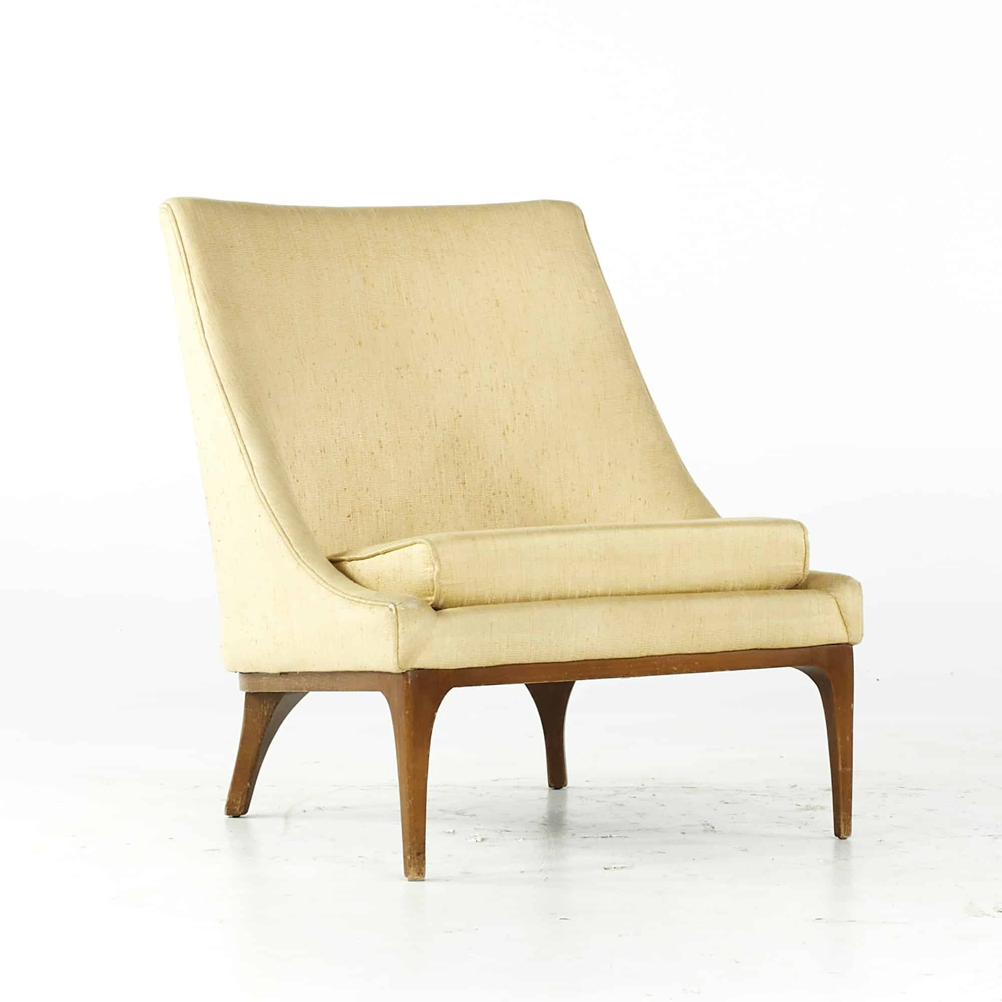 Lawrence Peabody for Richardson Nemschoff Mid Century Walnut Lounge Chair