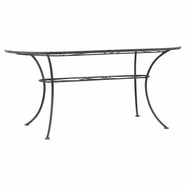 arthur umanoff for shaver howard mid century glass top dining table