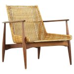 Lawrence Peabody for Richardson Nemschoff Mid Century Cane Lounge Chair