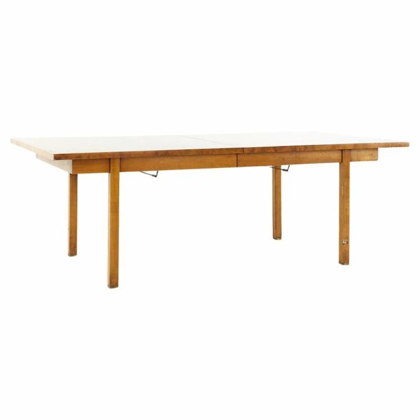romweber mid century burlwood dining table
