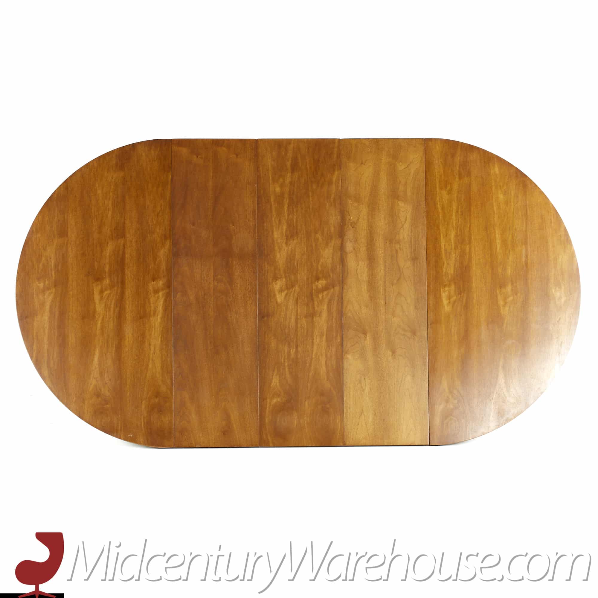broyhill brasilia mid century walnut pedestal table with 3 leaves