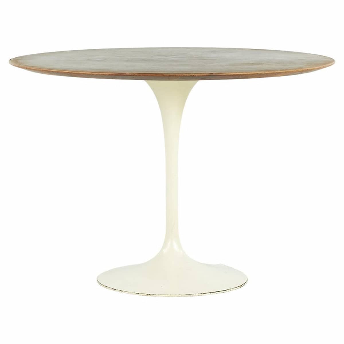 Eero Saarinen for Knoll Mid Century Walnut 42" Tulip Dining Table