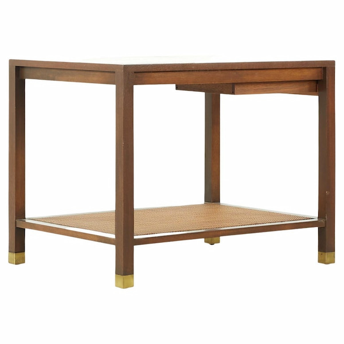 Harvey Probber Mid Century Bleached Mahogany Side Table