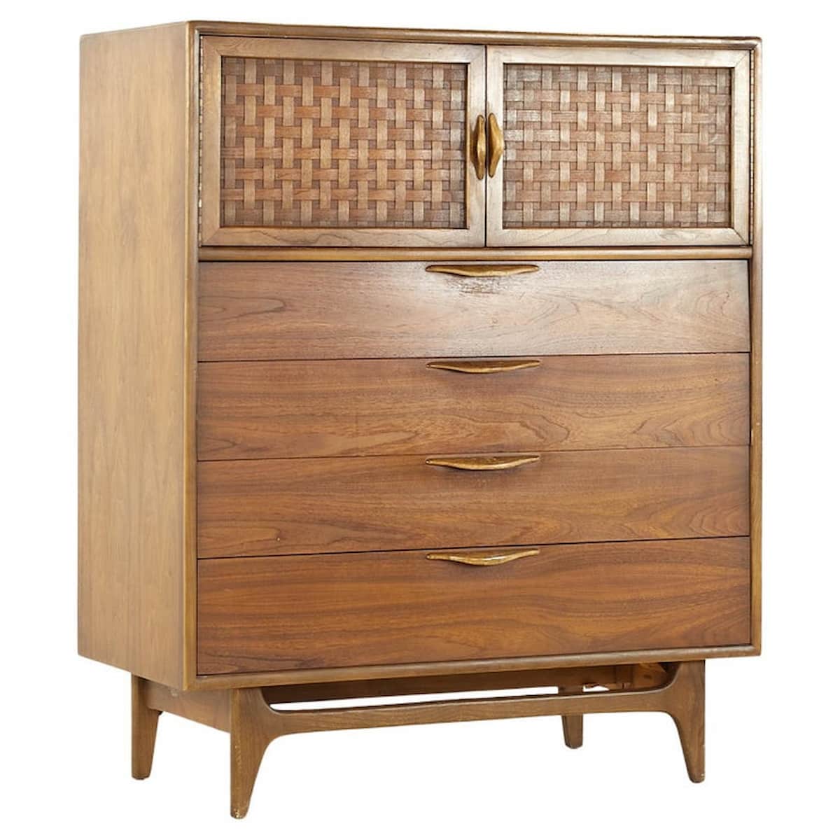 Lane Perception Mid Century Walnut Highboy Dresser, Mid Century Modern  Furniture