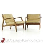 Lawrence Peabody Mid Century Walnut Lounge Chairs - Pair 2 | Mid Century Modern Furniture - Mid Century Furniture Chicago