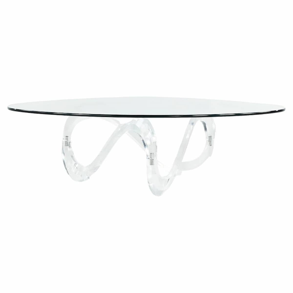 Mid Century Lucite Ribbon Coffee Table