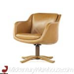 Ward Bennett Style Mid Century Swivel Lounge Chairs - a Pair 5 | Mid Century Modern Furniture - Mid Century Furniture Chicago