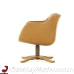 Ward Bennett Style Mid Century Swivel Lounge Chairs - a Pair 6 | Mid Century Modern Furniture - Mid Century Furniture Chicago
