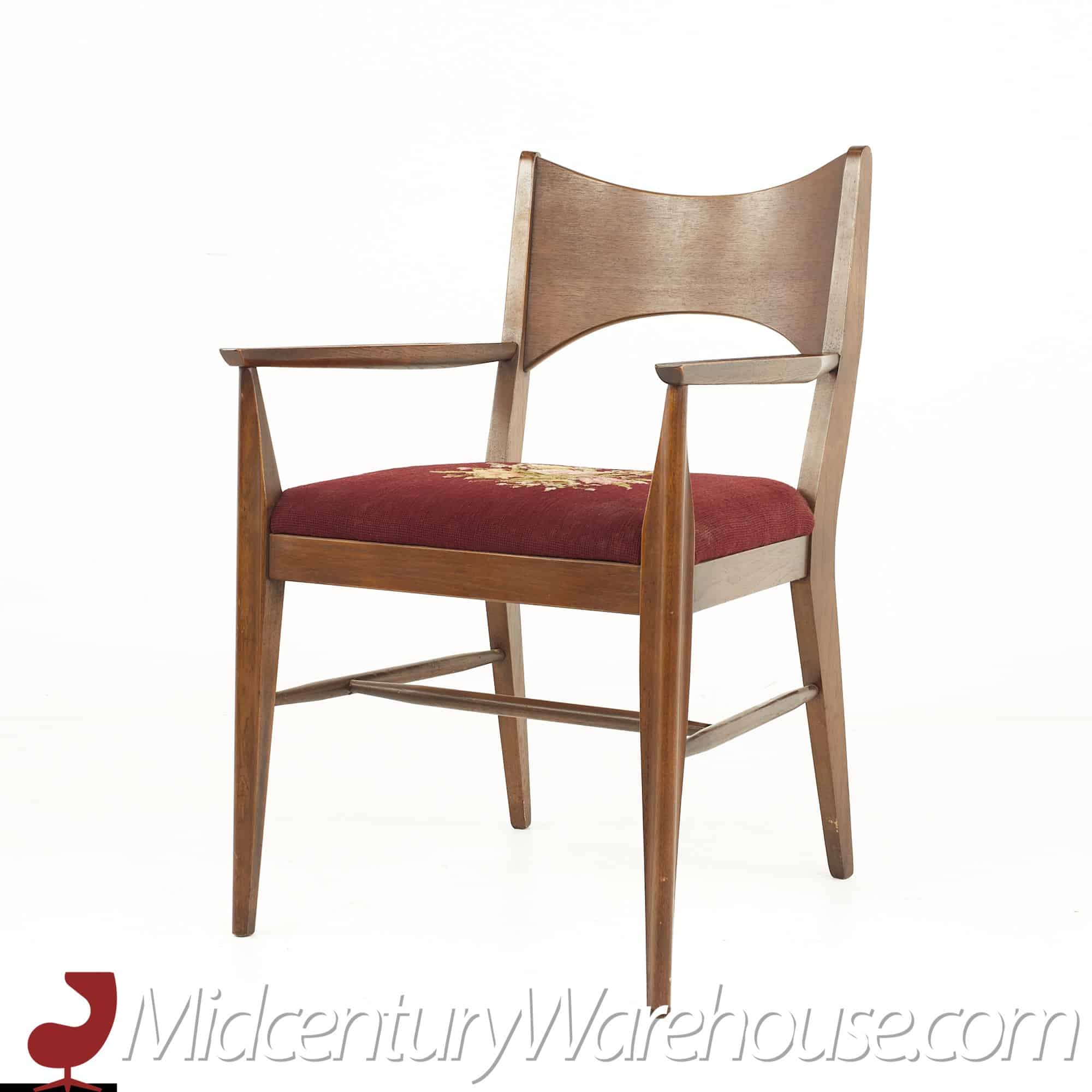 Broyhill Saga Mid Furniture Modern Dining | Mid – Century Chairs Modern Walnut Hill | Captain Century Pair