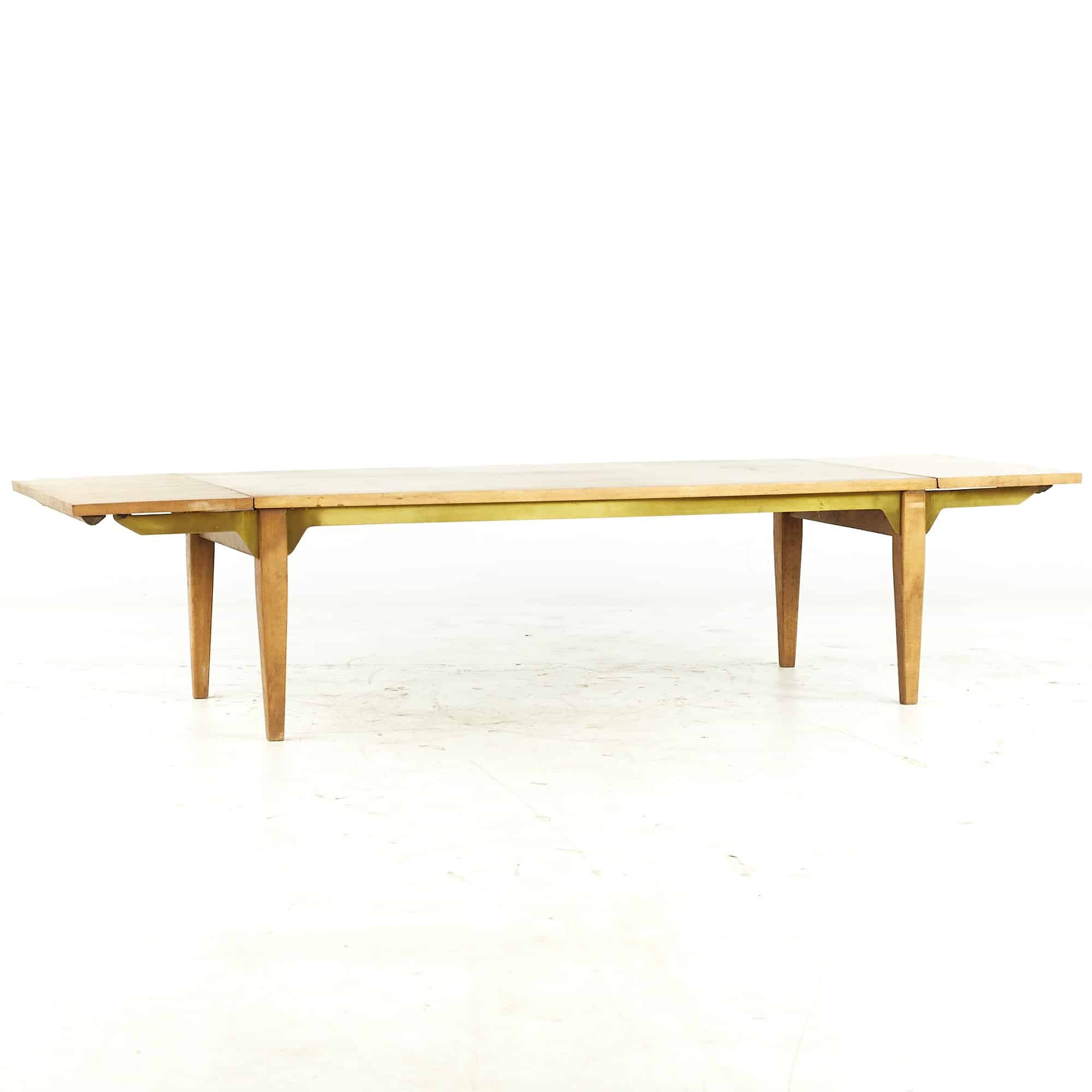 Milo Baughman for Murray Mid Century Expanding Bench Brass Coffee Table