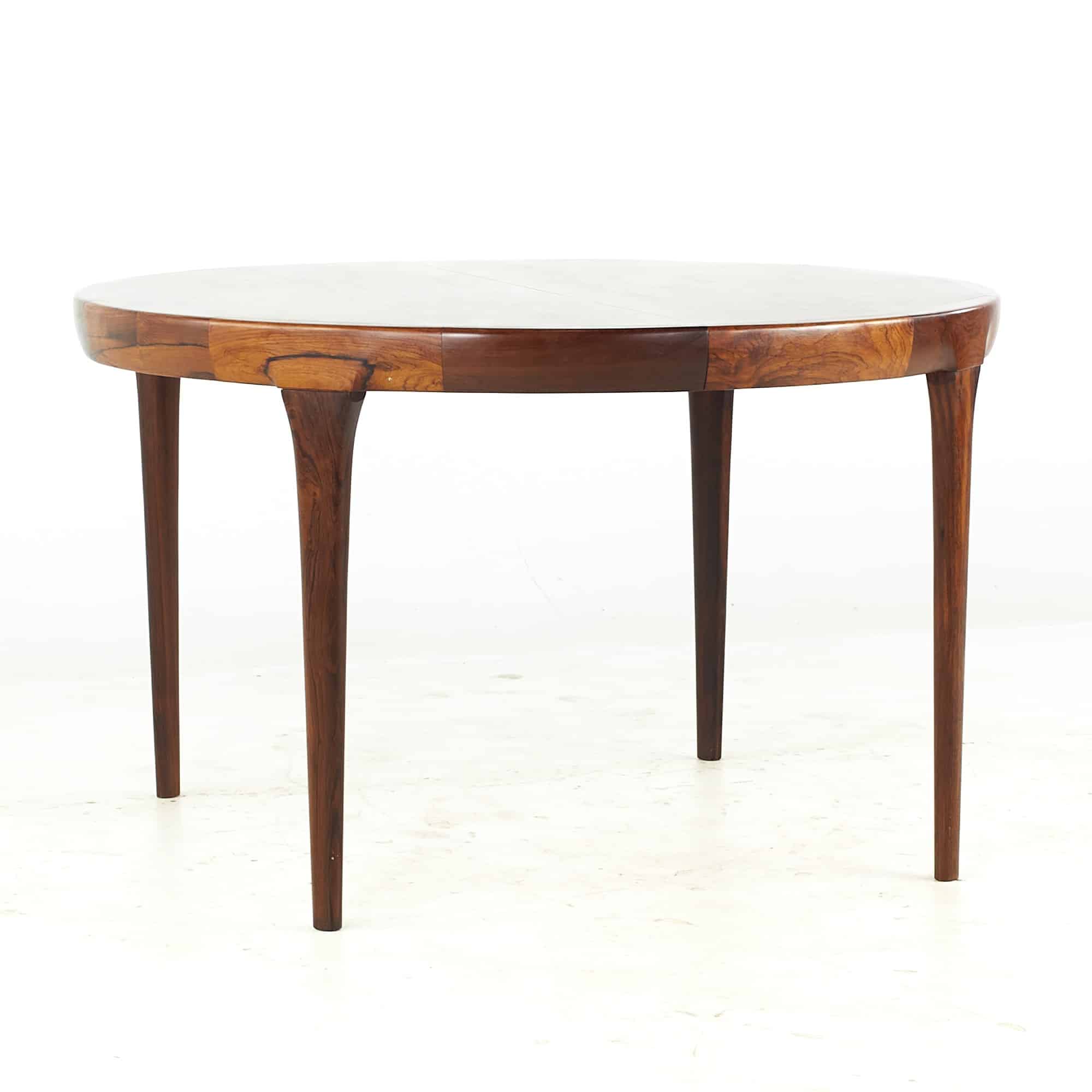 Kofod Larsen for Faarup Mobelfabrik Mid Century Rosewood Dining Table with 2 Leaves