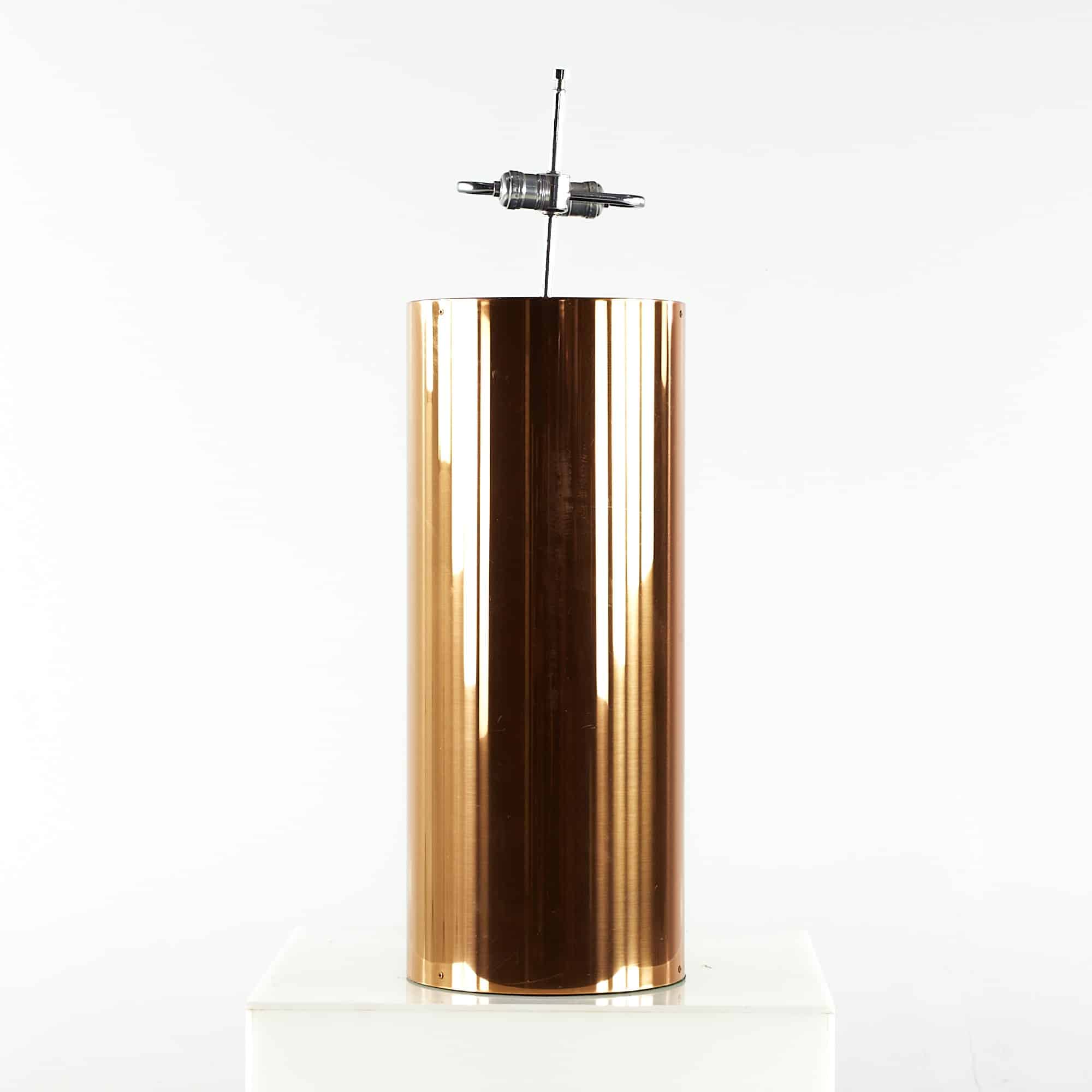 Kovacs Mid Century Copper Large Table Lamp