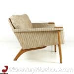 Adrian Pearsall Style Mid Century Walnut Gondola Sofa