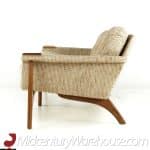 Adrian Pearsall Style Mid Century Walnut Gondola Sofa