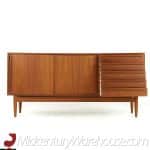 Arne Vodder Style Mid Century Teak Credenza