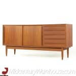 Arne Vodder Style Mid Century Teak Credenza