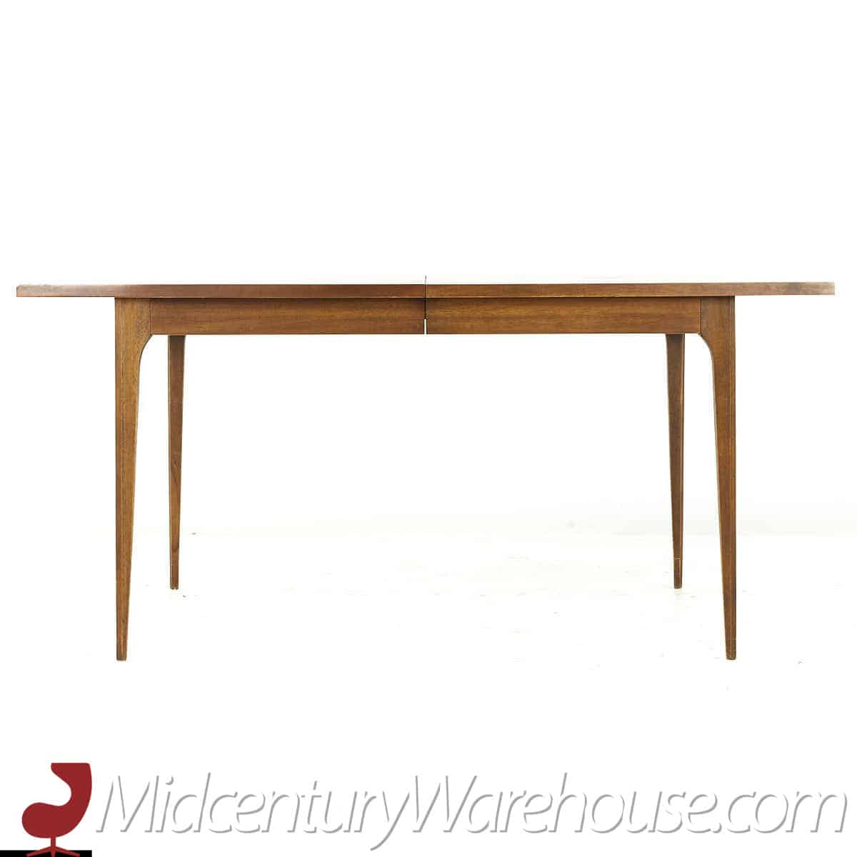 Broyhill Brasilia Mid Century Walnut Dining Table with One Leaf
