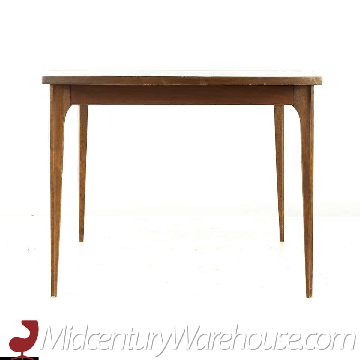 Broyhill Brasilia Mid Century Walnut Dining Table with One Leaf