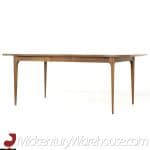Broyhill Brasilia Mid Century Walnut Dining Table with One Leaf | Mid Century Modern Furniture - Mid Century Furniture Chicago Broyhill Brasilia Mid Century Walnut Dining Table with One Leaf
