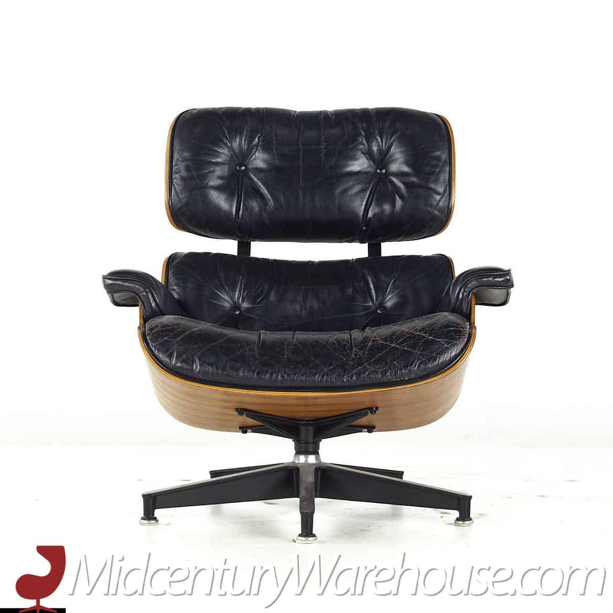 Charles and Ray Eames for Herman Miller Mid Century Rosewood Chair and Ottoman