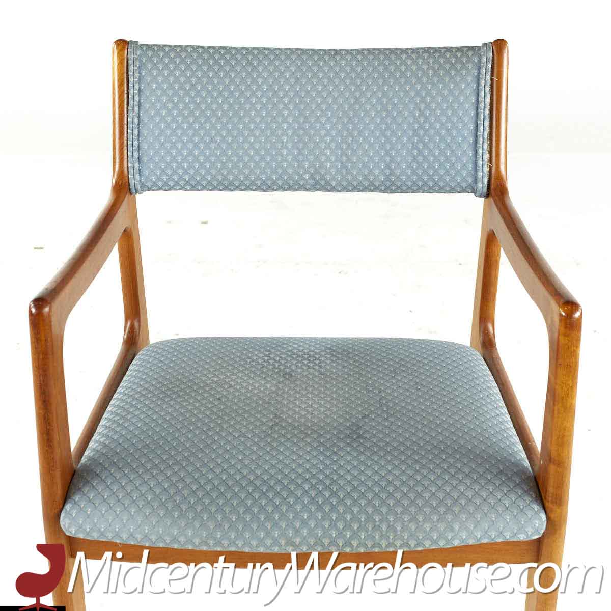 Erik Buch Style D-scan Mid Century Teak Dining Chairs - Set of 6