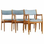 Erik Buch Style D-scan Mid Century Teak Dining Chairs - Set of 6