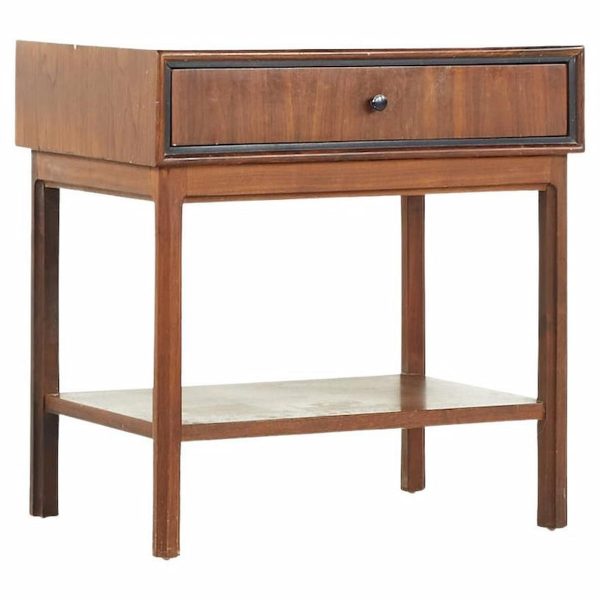 jack cartwright for founders mid century walnut nightstand