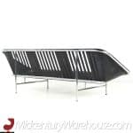 George Nelson for Herman Miller Mid Century Leather and Chrome Sling Sofa