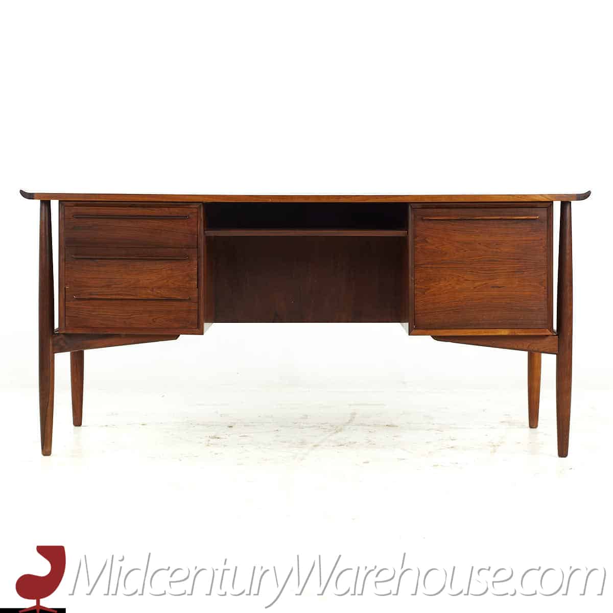 Hp Hansen Mid Century Danish Rosewood Desk